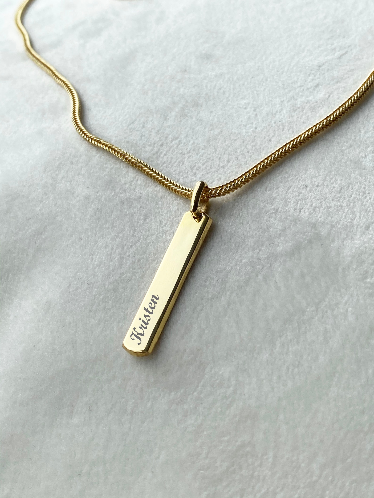 925 Sterling Silver Engraved Custom Necklace for Men Etsy