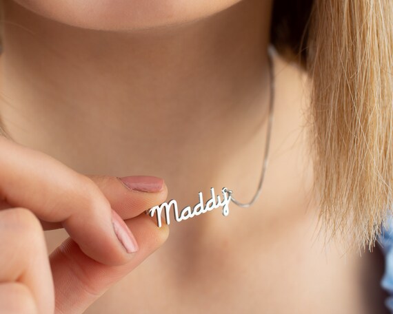 Name necklace mothers day sale