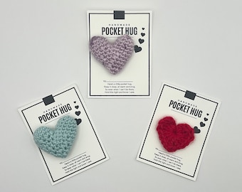 Heartfelt Crochet Pocket Hugs – Handmade Love and Warmth in Every Stitch