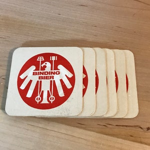 Lot de 6 sous-bocks en carton pulpe, accessoire de bar pour boisson, reliure allemande