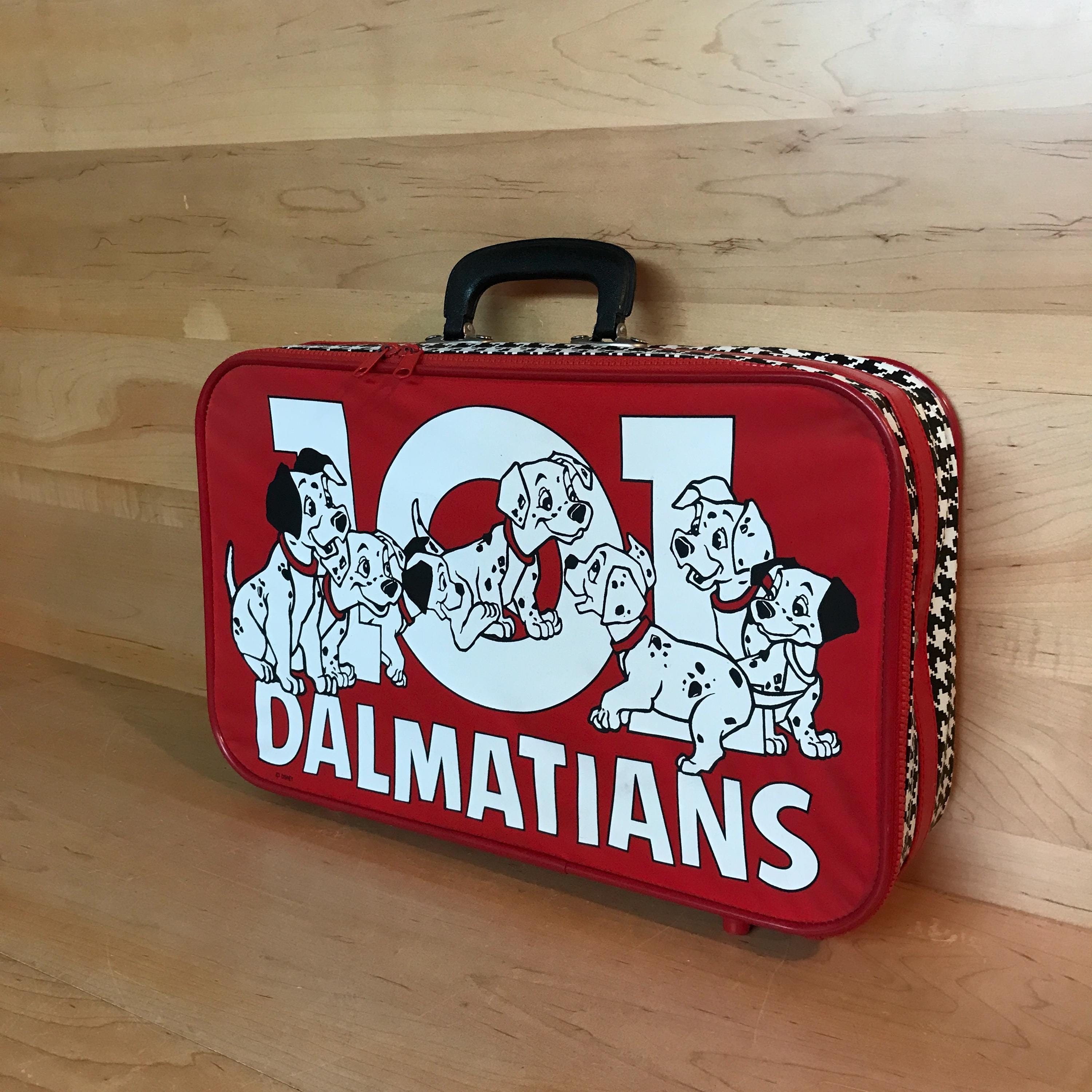 Vintage Child's Suitcase Midcentury Disney 101 Dalmatians Children's Luggage Overnight Bag