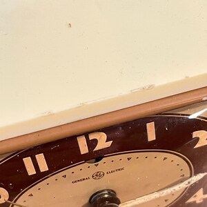 Vintage Alarm Clock: Art Deco General Electric Telechron Analog Bedroom Clock bild 9