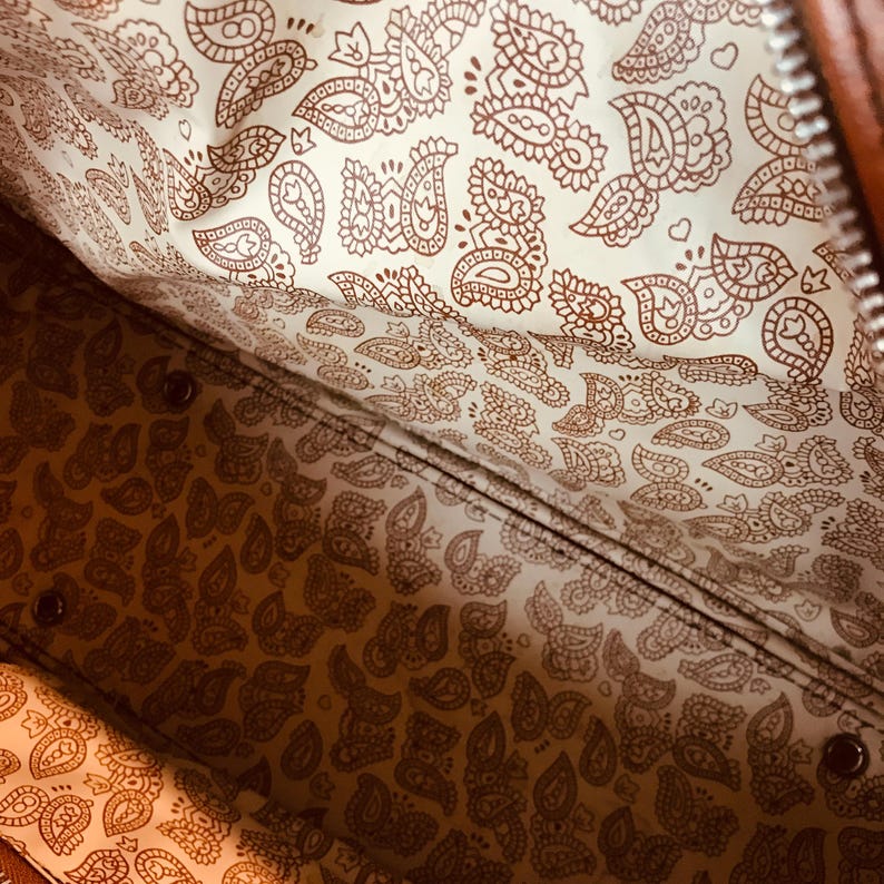 Vintage Flight Bag Midcentury Brown Leatherlook Vinyl Carryon Luggage