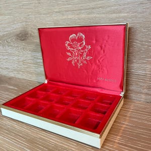 Vintage Travel Jewelry Box: Midcentury Lady Buxton Women's Velvet-Lined Clamshell Accessory Vanity Case