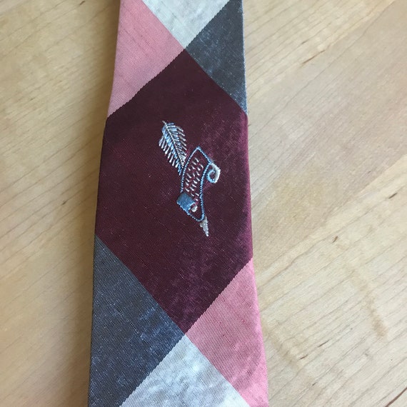 Vintage 1950s Narrow Tie Midcentury Retro Mrs. Ma… - image 5