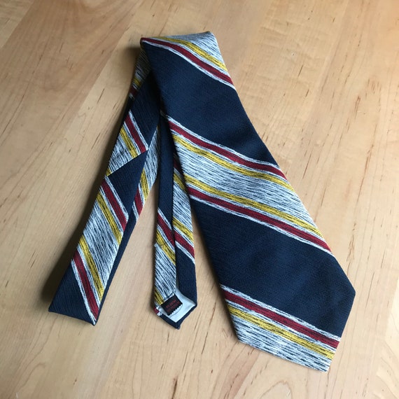 Vintage 1970s Super Wide Polyester Necktie Disco … - image 2
