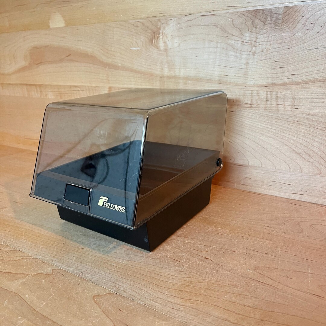 Vintage Floppy Disk Storage Box 1980s Fellowes Retro Desktop Computer ...