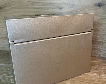 Vintage Metal Document Box: Midcentury Porta-file Portable File