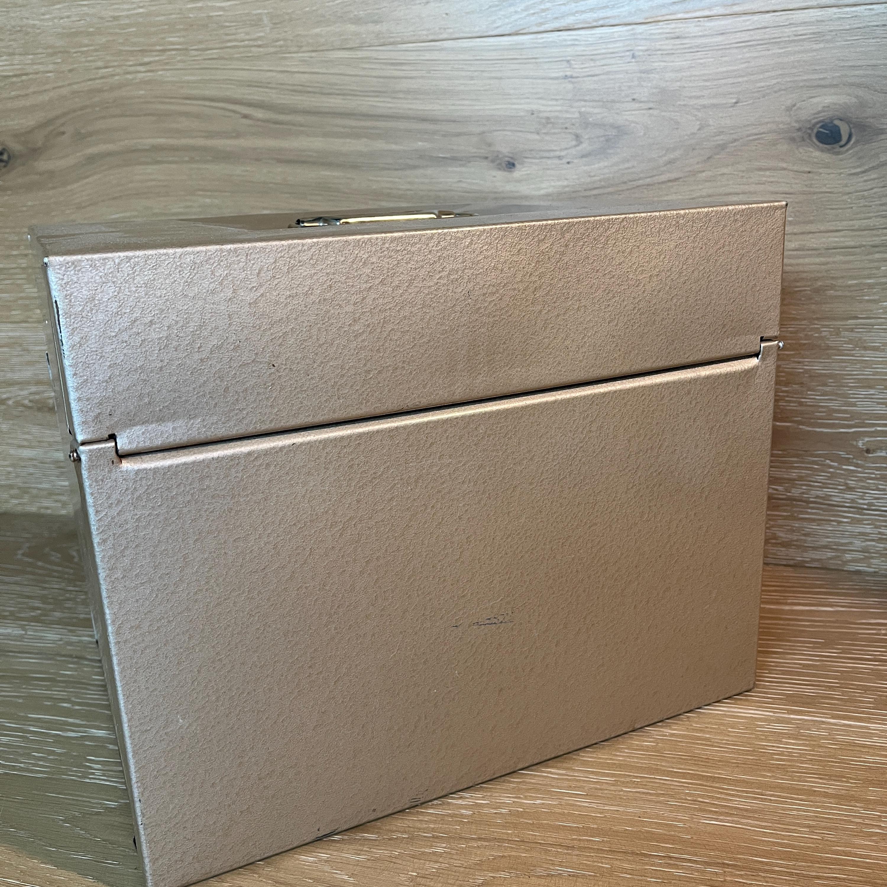 Vintage Metal Document Box: Midcentury Porta-file Portable File