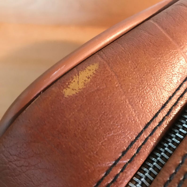 Vintage Flight Bag Midcentury Brown Leatherlook Vinyl Carryon Luggage