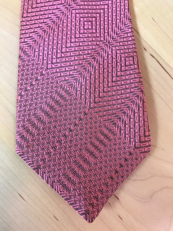 Vintage 1970s Super Wide Clip-on Necktie Montgome… - image 1