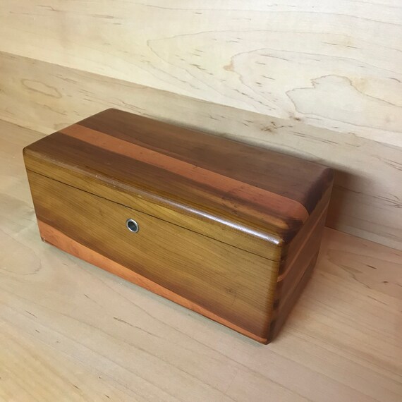 Vintage Miniature Lane Cedar Chest Mid Century Small Wood Etsy