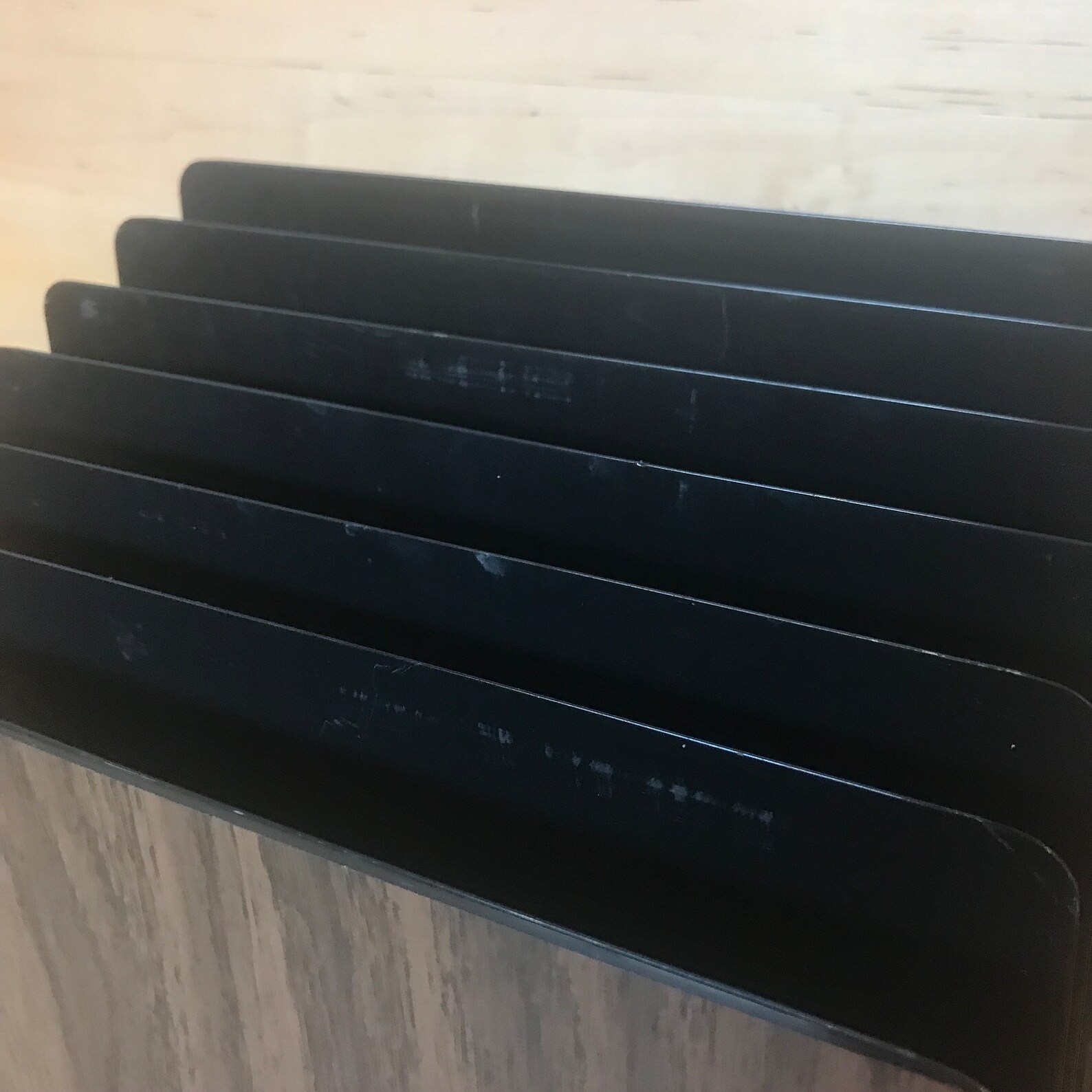 Vintage Metal File Rack 1970s 80s Wood Look Office Organizer Divider - Etsy