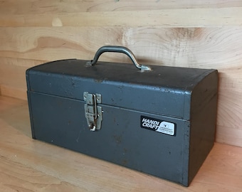 Vintage Steel Vermont American Toolbox Midcentury Handicraft