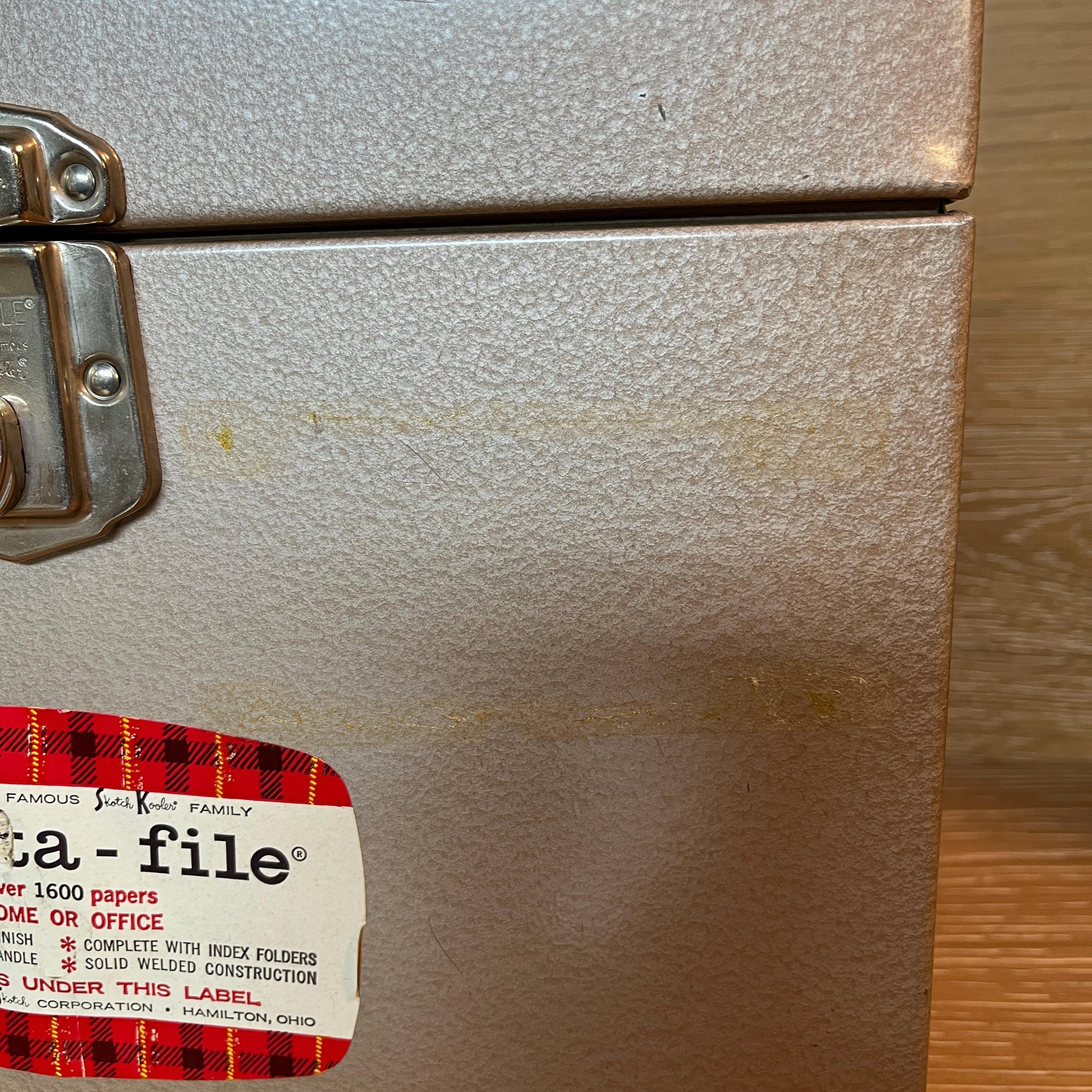 Vintage Metal Document Box: Midcentury Porta-file Portable File