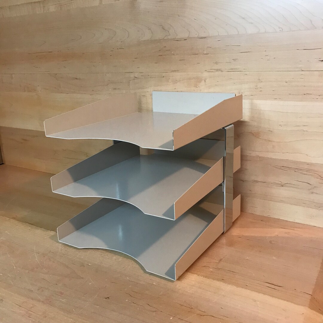 Vintage Steel File Rack 1970s In-box Out-box Office Paper Tray - Etsy ...