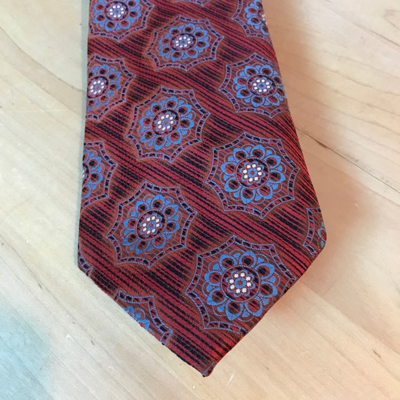 WANYING Herren Krawatte 9 Cm Breit - Vintage Retro Design, Bunte Druckmuster - 145 Cm Lang