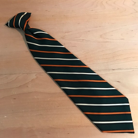 Vintage 1970s Super-Wide Clip-on Necktie Pre-Tied… - image 2