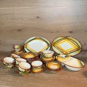 Vintage Vernonware Dishes: Midcentury Homespun Pattern Dinnerware Sold Individually