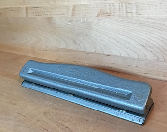 ヴィンテージ書類ボックス：ミッドセンチュリーグリーンスチール製