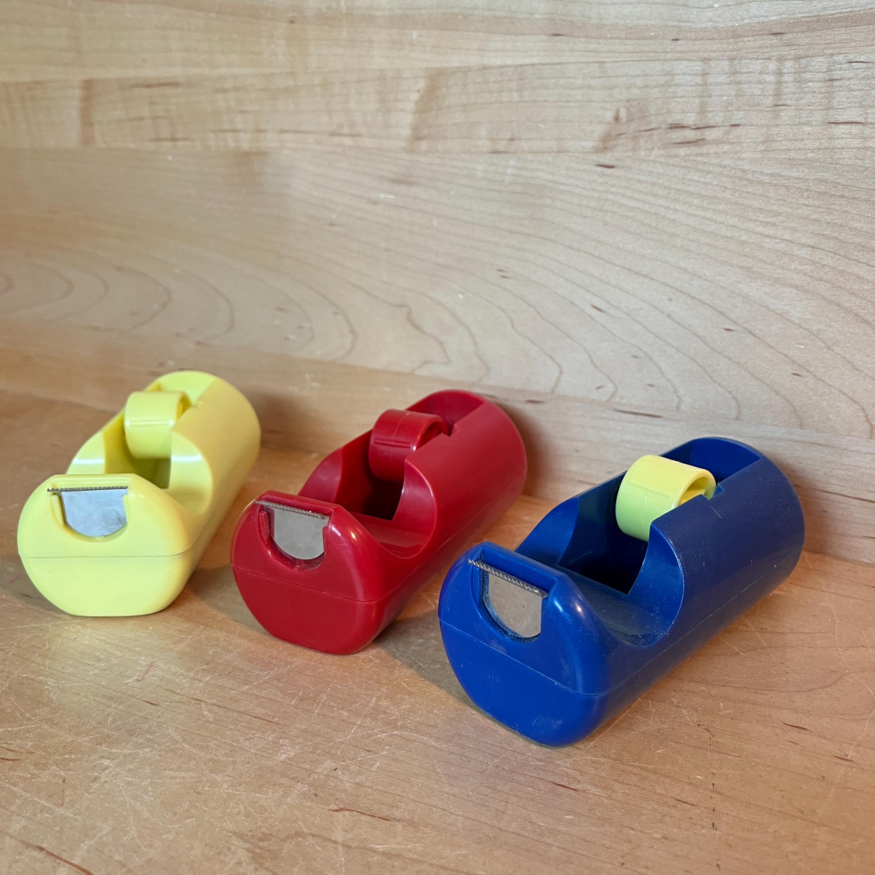 Scelta di dispenser di nastro adesivo vintage Accessori da ufficio stravaganti e colorati di metà secolo per studenti Prezzo per articolo