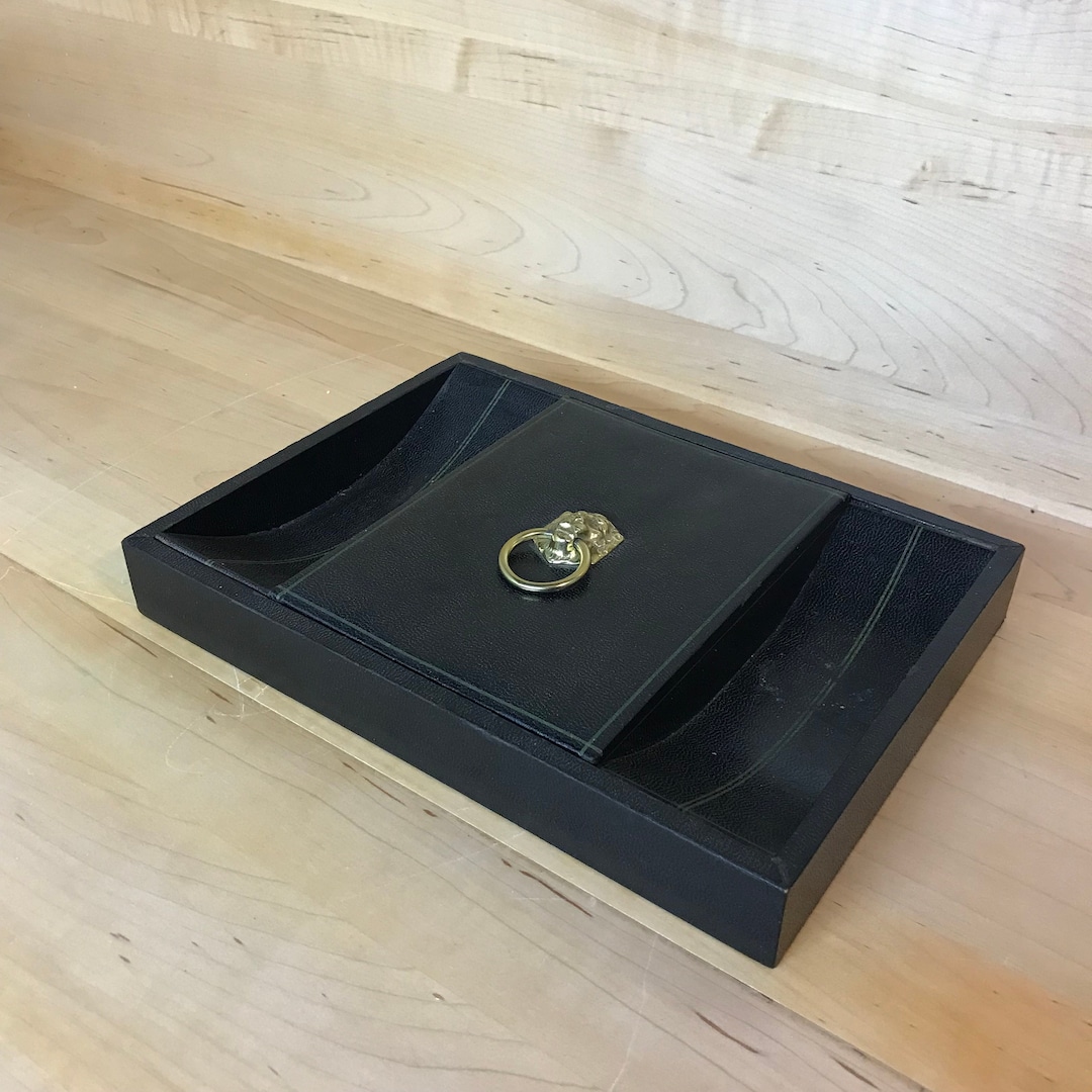 Vintage Midcentury Men's Jewelry Valet 1960s Men's Shirt Tie Accessory