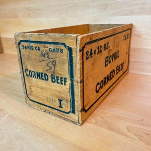 Vintage Wood Advertising Box Antique Packing Primitive Shipping Crate