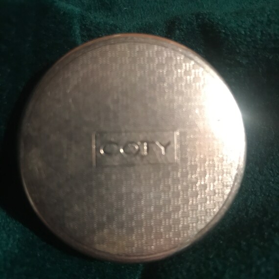 Vintage Coty Powder Compact 1920s 30s Brushed Ste… - image 2