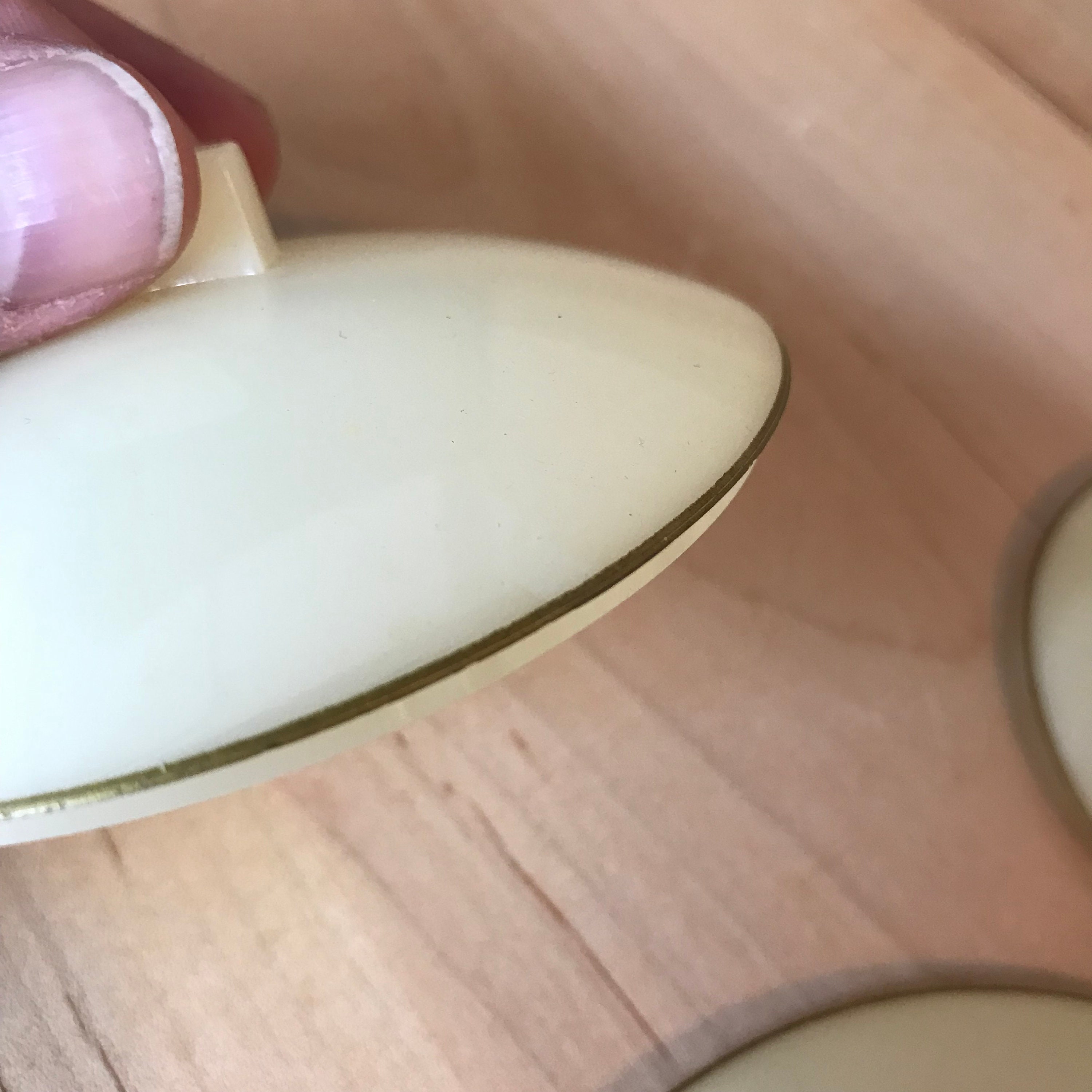 Vintage Plastic Vanity Set Dresser Containers Yellow Schwarz Etsy