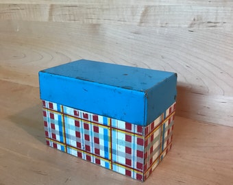 Vintage Recipe Box: Midcentury Steel Ohio Art Co. Steel Index Card File