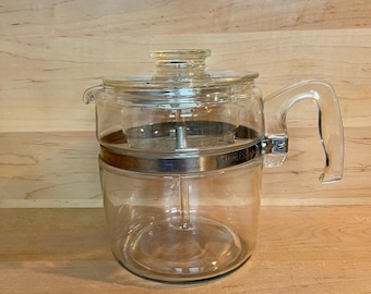 ヴィンテージ パイレックス コーヒーポット パーコレーター 6カップ