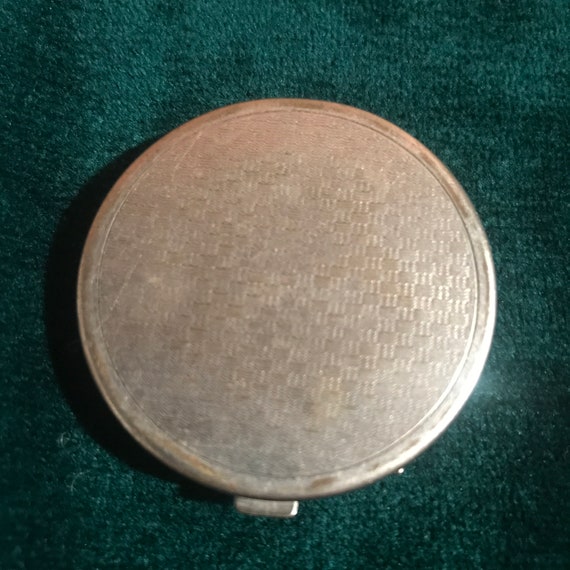 Vintage Coty Powder Compact 1920s 30s Brushed Ste… - image 4