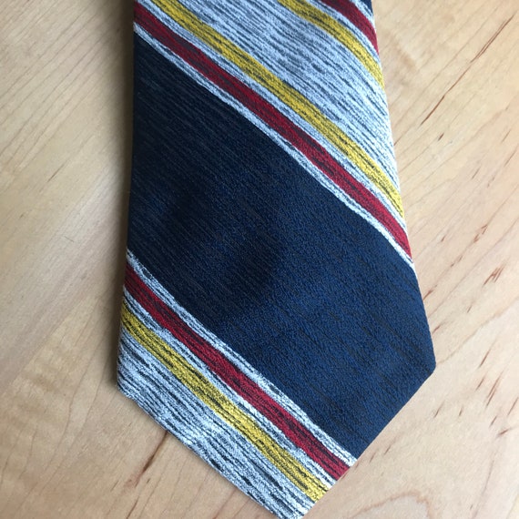 Vintage 1970s Super Wide Polyester Necktie Disco … - image 4