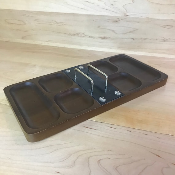 Vintage Men's Dresser Valet 1950s Walnut Wood Men's A… Gem