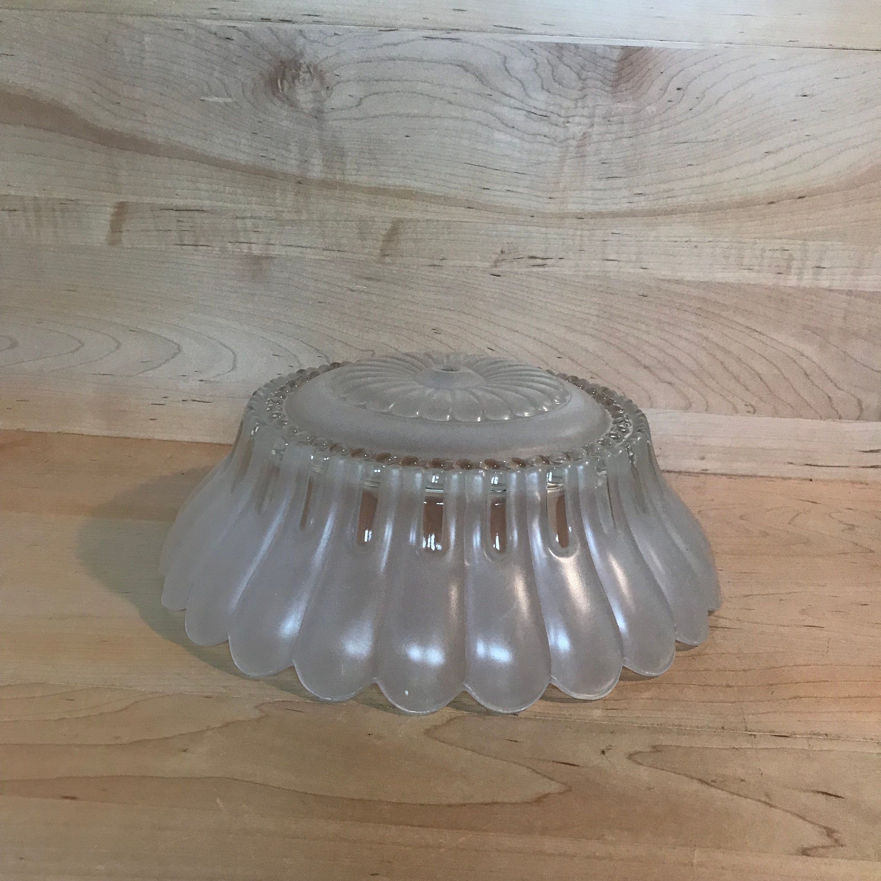 Vintage Glass Light Shade for Semi-Flush-Mount Fixture Frosted Ceiling Light Globe