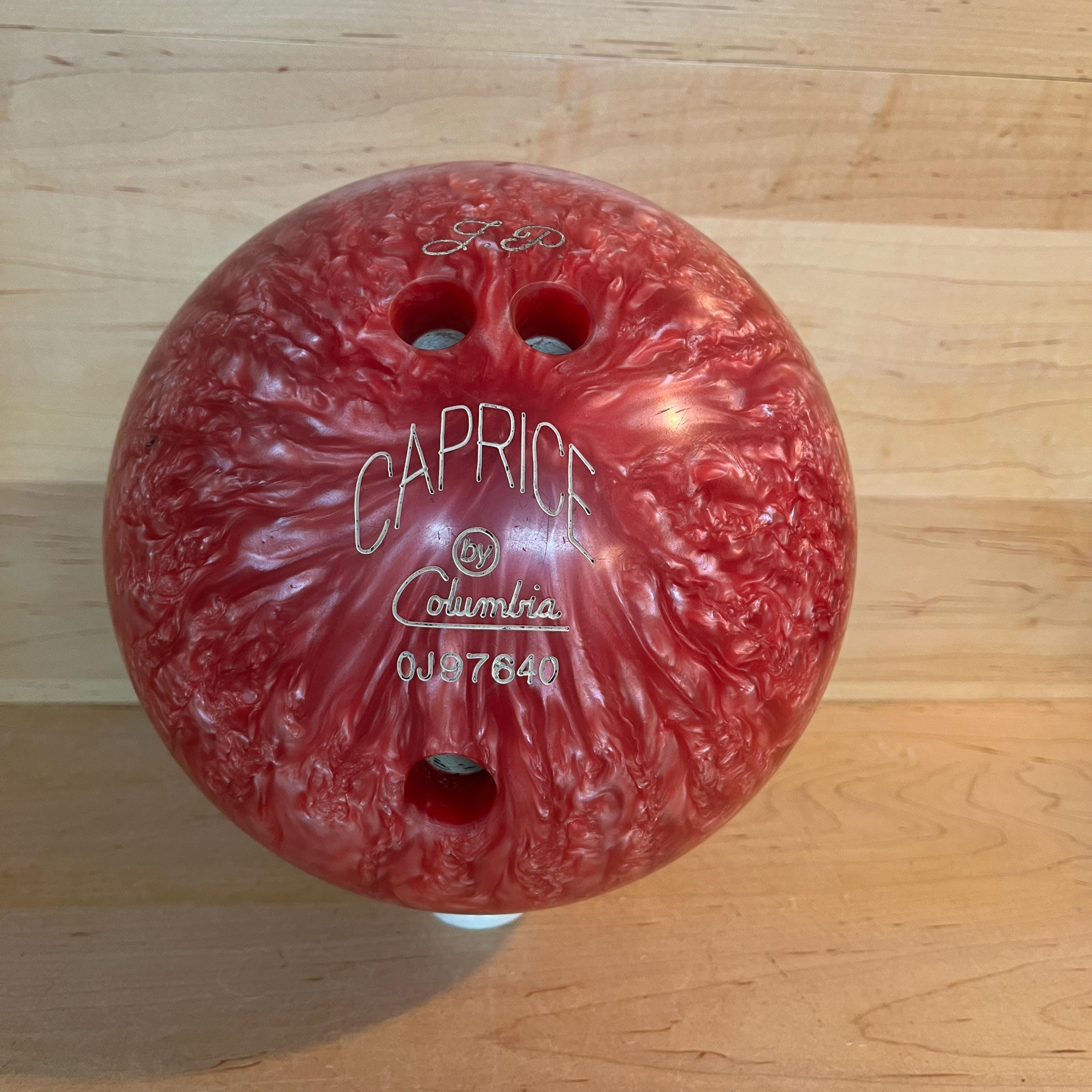 Vintage Bowling Ball Pink Swirl Columbia Caprice 10-pound Ball - Etsy