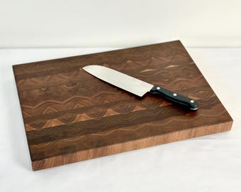 Walnut End Grain Cutting Board - Made from production offcuts - Offcutting Board