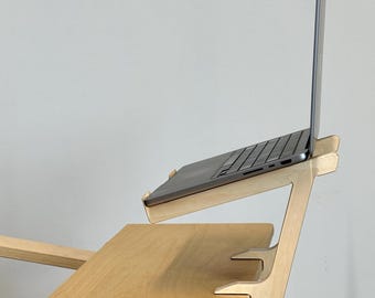 Laptop Riser for the POÄNG Desk