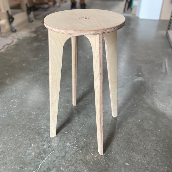 Plywood Stool - Knockdown Flatpack Design - CNC - DXF Files, Fusion 360 File