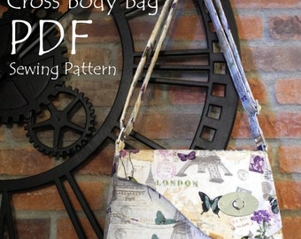 Bella Cross Body Bag Sewing pattern