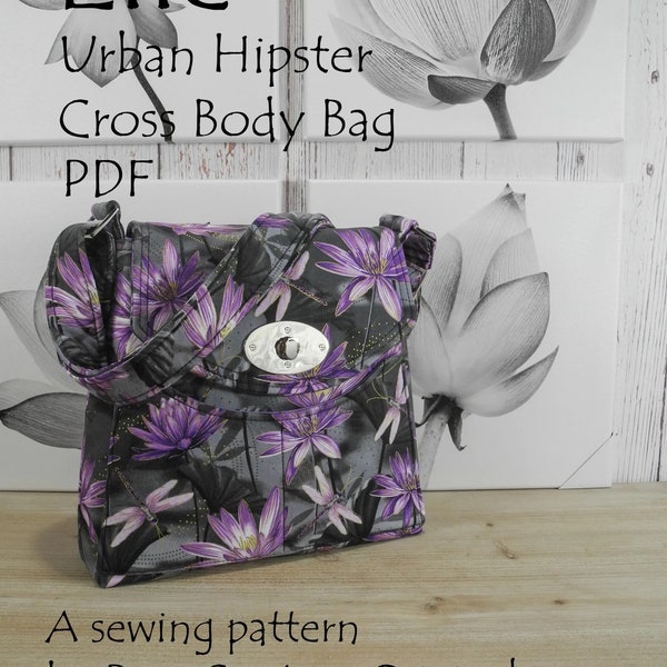 Elle Urban Hipster cross body bag sewing pattern by Papa Couture