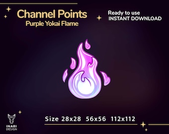 Yokai Flame Channel Points: Japanese Twitch Emote (Digital Download)