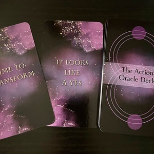 Action Oracle Deck / Oracle Card Deck / Tarot Cards / Message Cards/ Divination Cards / Lightworker Oracle Cards / Spiritual Card Deck