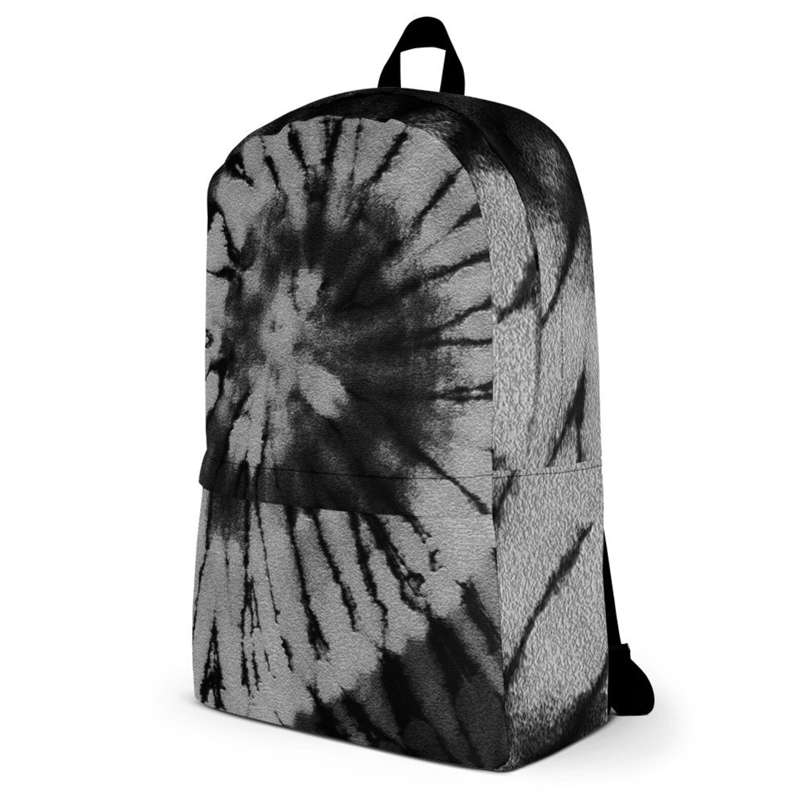 Black Tiedye Backpack / Tie Dye Backpack / Gray Tie Dye Etsy