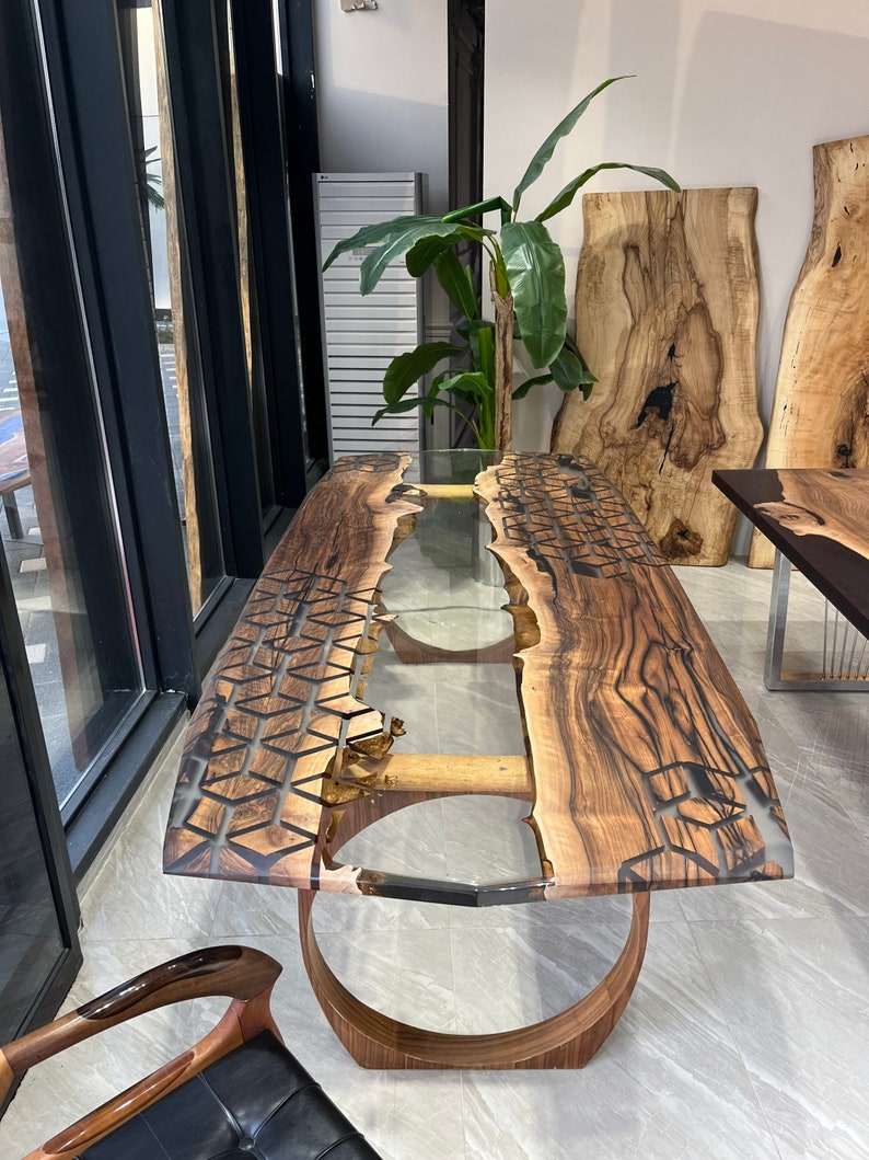 Epoxy Table Resin Table Epoxy Dining Table Live Edge Epoxy Etsy