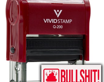 Bullshit! (Poop) Self Inking Rubber Stamp