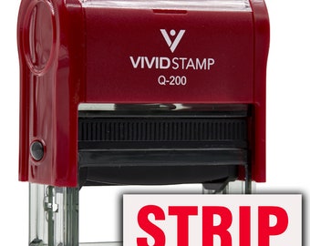 Strip Self-Inking Office Rubber Stamp