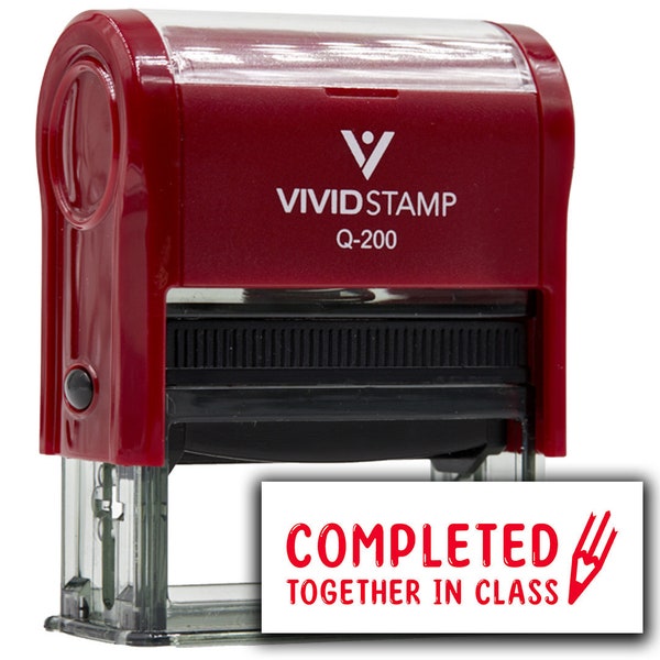 Vivid Stamp Completed Together In Class Stamps For Grading Self-Inking Rubber Stamps