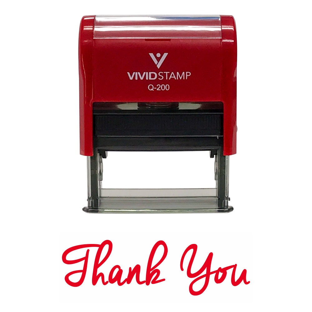 Thank You Self-inking Rubber Stamp - Etsy