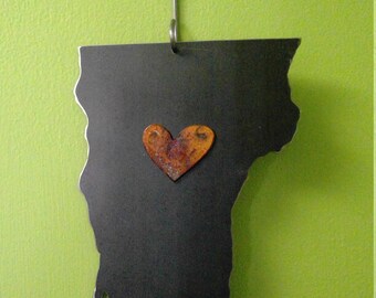 Medium Vermont Wall Hanging with Heart